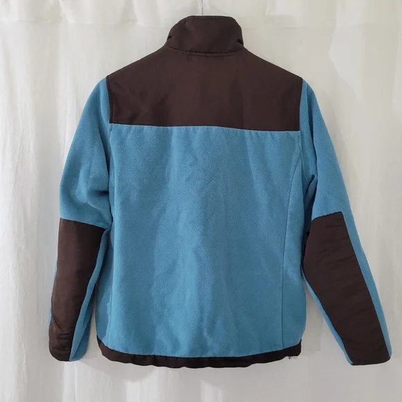 Free Country Blue/Brown Fleece Zip-Up Jacket Women's Size M - Picture 2 of 4
